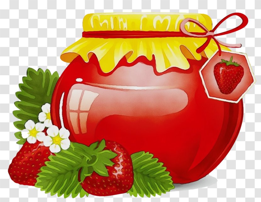 Strawberry - Wet Ink - Food Plant Transparent PNG