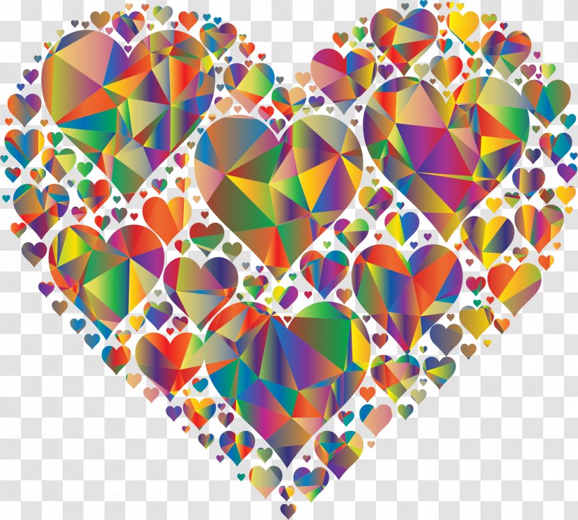 Heart Love Clip Art - Education - Abstract Geometric Transparent PNG