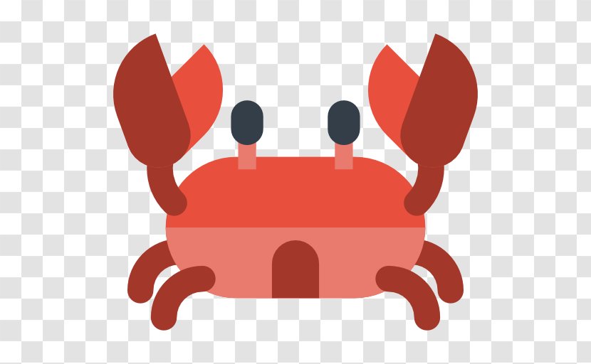 Crab - Red - Vector Transparent PNG