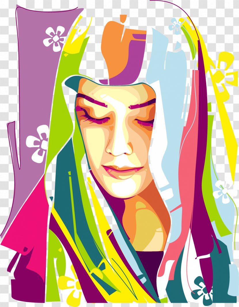 Muslim Islam Illustration - Frame - Colorful People In Eid Al Fitr Transparent PNG