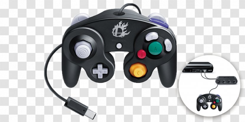 Super Smash Bros. For Nintendo 3DS And Wii U Melee GameCube Controller - Electronics Accessory Transparent PNG