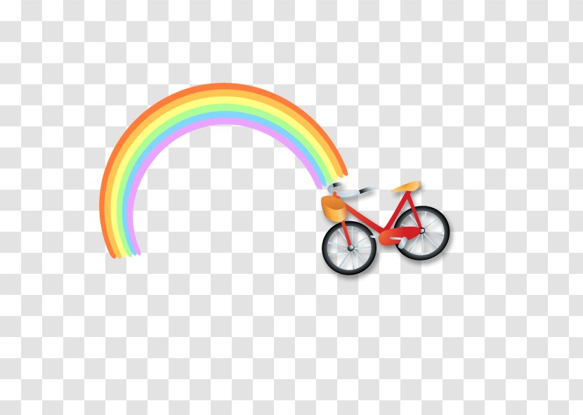 Rainbow Euclidean Vector Bicycle - Sky - Cycling Transparent PNG