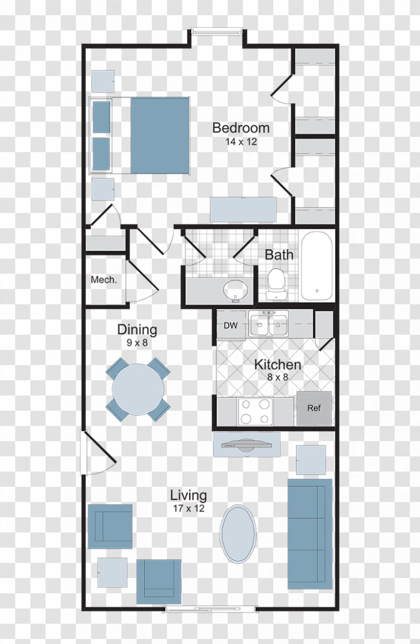 Floor Plan Line - Diagram Transparent PNG