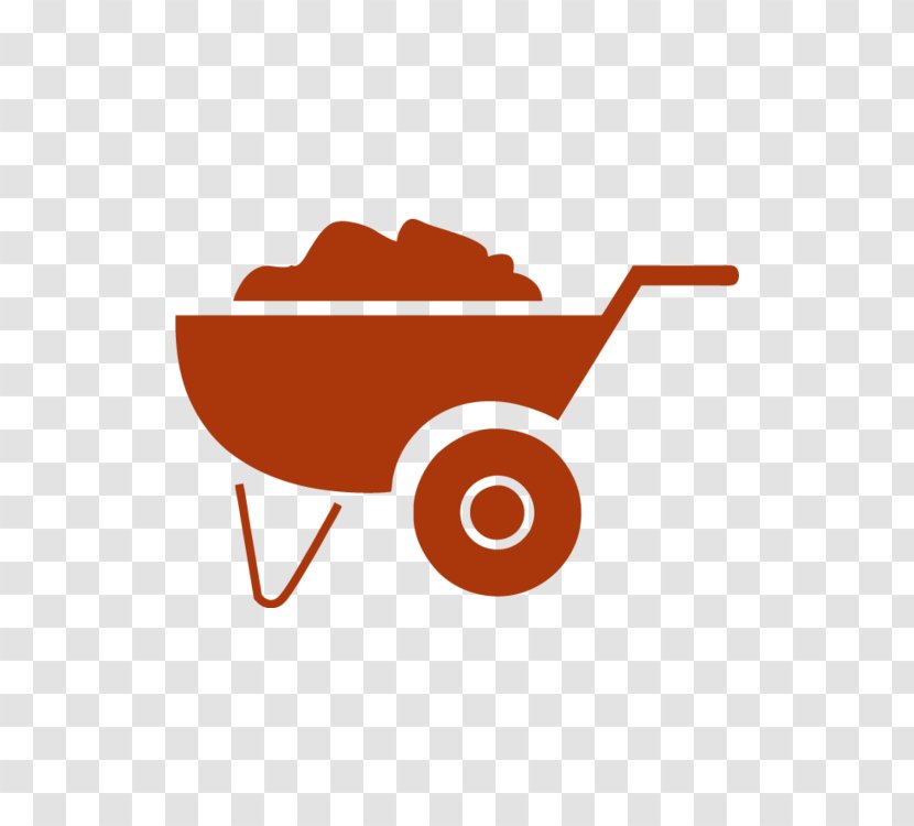 Wheelbarrow Vehicle Cart Logo Garden Tool - Wagon Transparent PNG