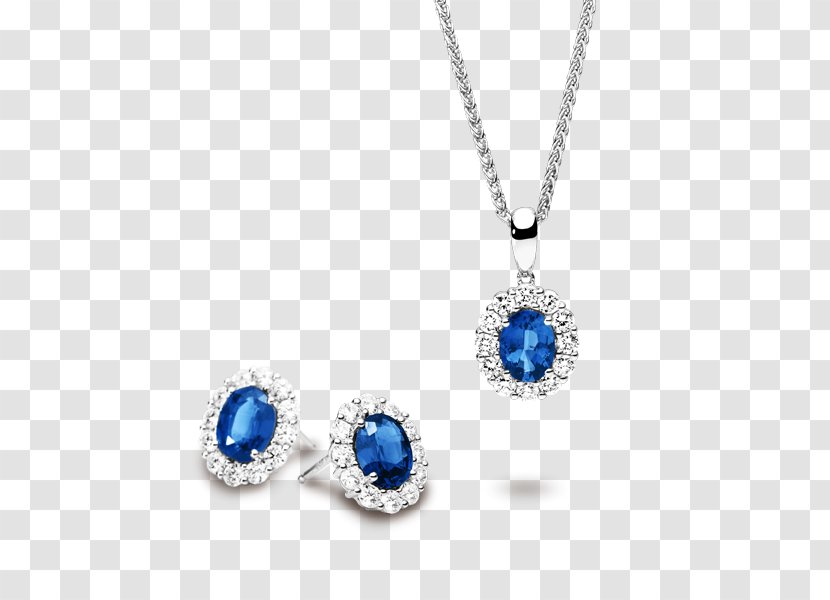 Sapphire Earring Locket Jewellery Necklace Transparent PNG
