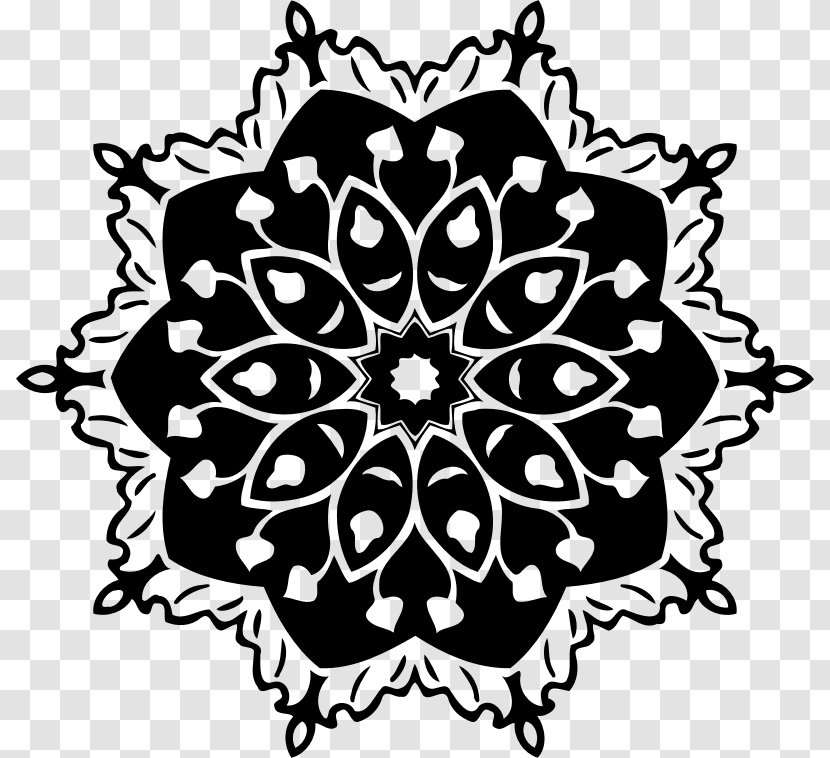 Floral Design Graphic Visual Arts - Black Transparent PNG