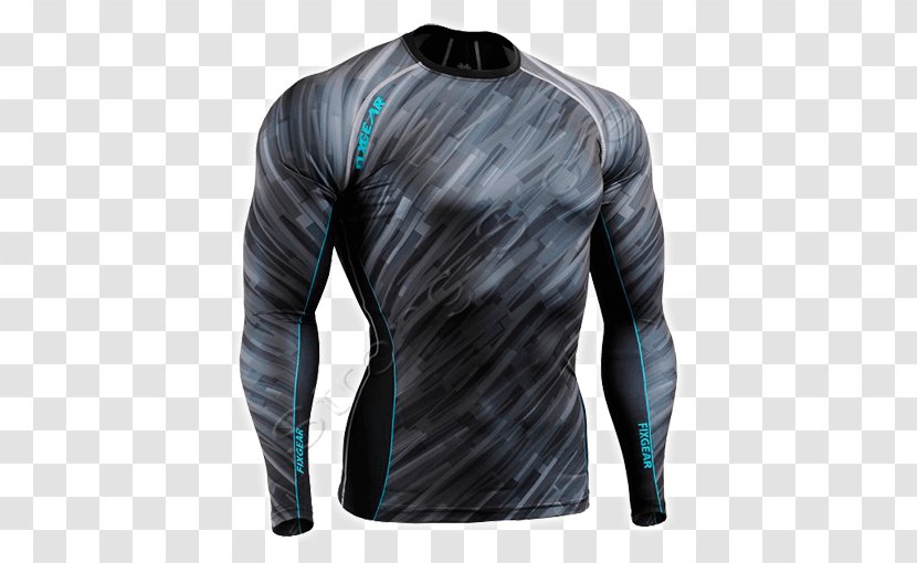 T-shirt Rash Guard Clothing Compression Garment - Long Sleeved T Shirt Transparent PNG