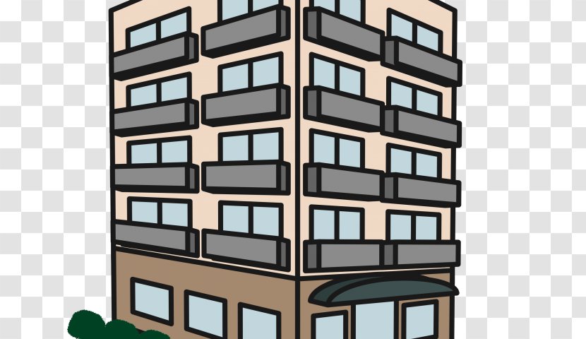 Apartment Clip Art House Condominium Real Estate - Renting - Complex Transparent PNG