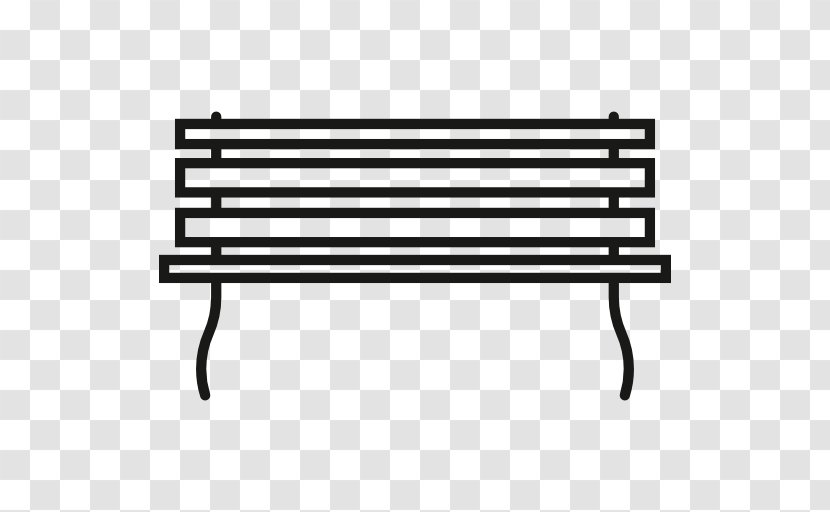 Black And White Outdoor Furniture Table - Bench Transparent PNG