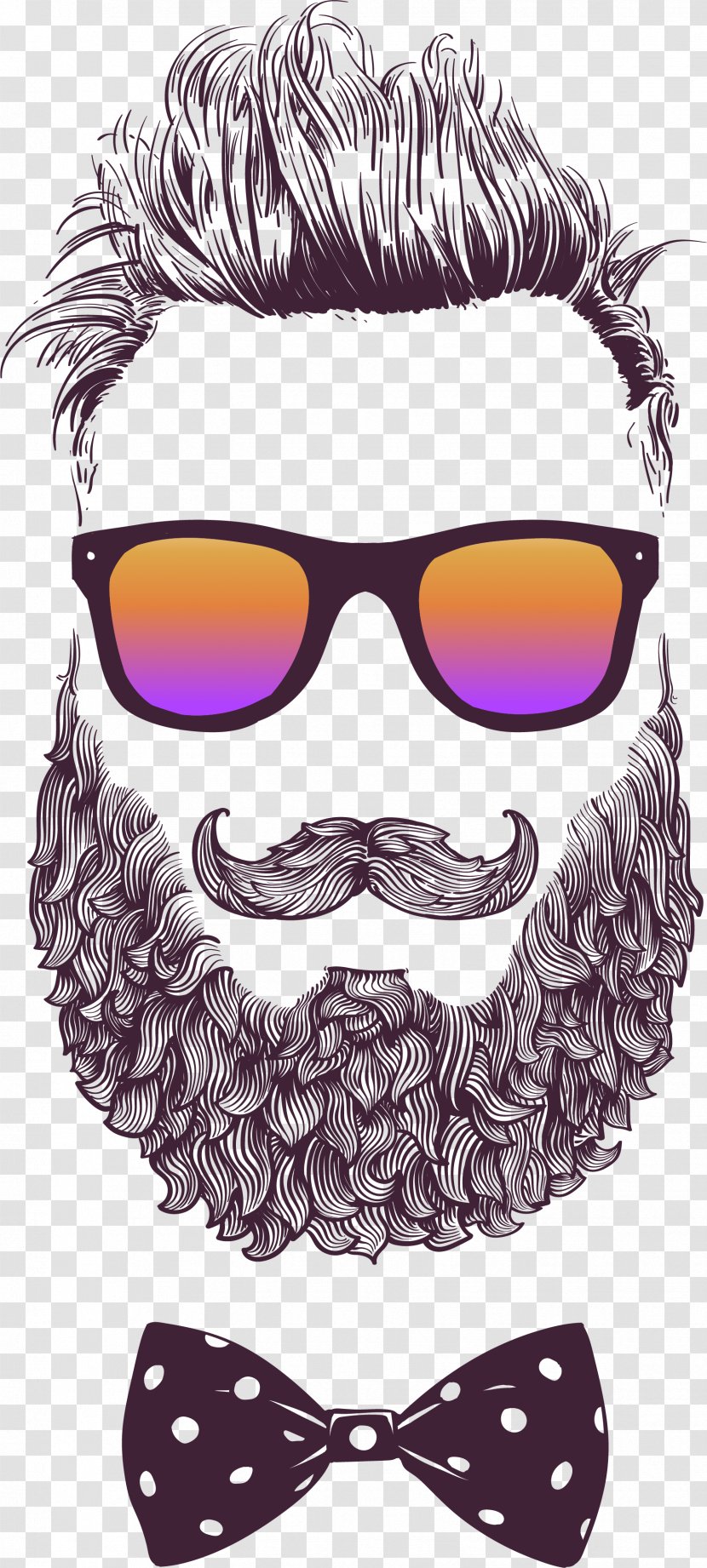 Royalty-free Illustration - Cartoon - Vector Male Fashion Sunglasses Transparent PNG