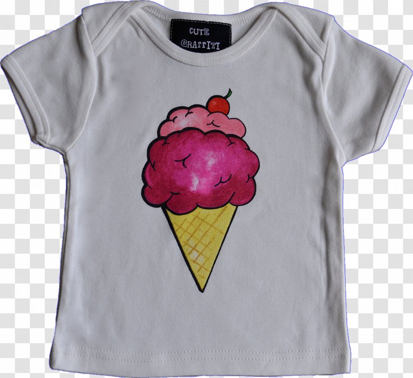 T-shirt Strawberry Ice Cream - Watercolor Transparent PNG