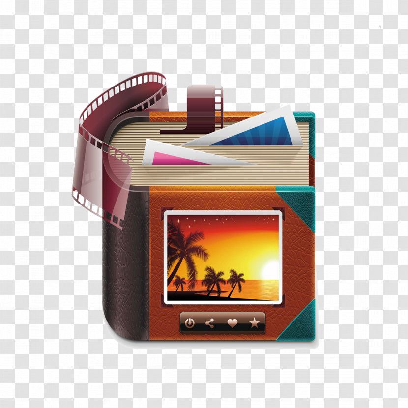 Photograph Album Stock Photography Icon - Multimedia - Camera With Photos Of Landscapes Transparent PNG