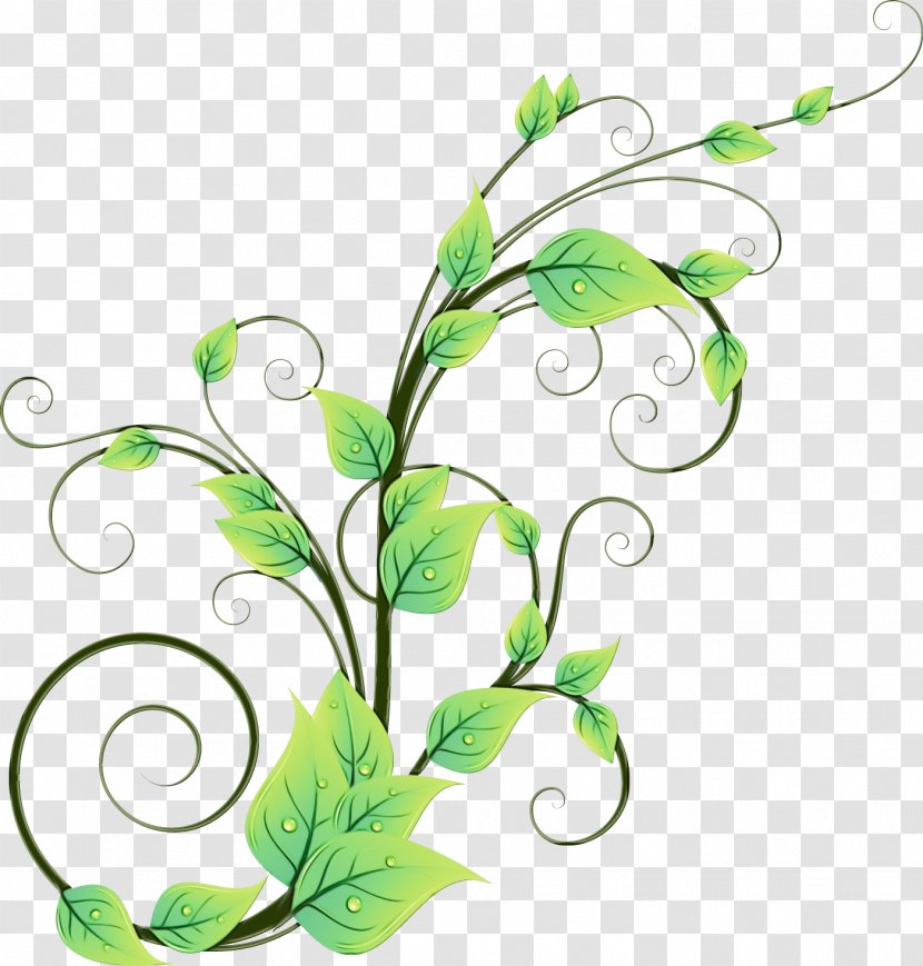 Green Leaf Logo - Plant - Pedicel Stem Transparent PNG