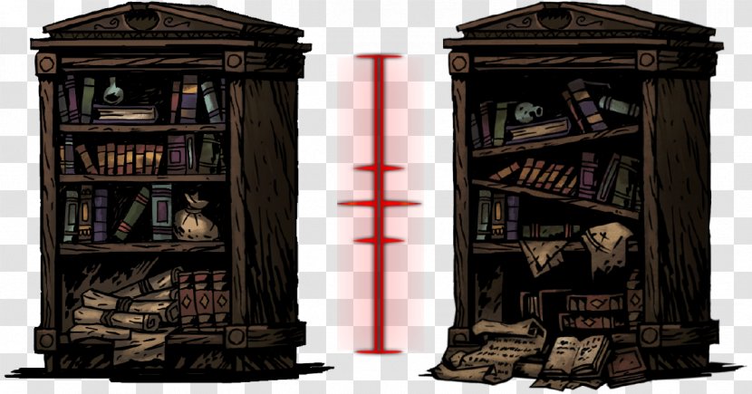 Bookcase Darkest Dungeon Interactivity Object Computer Software - Shelving - Game Transparent PNG