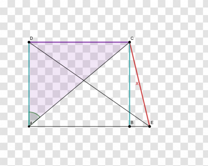 Right Triangle Area Tangen Coseno - Diagram Transparent PNG