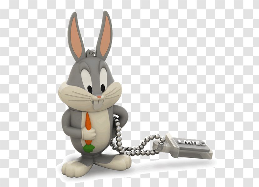 Rabbit Bugs Bunny EMTEC Flash Memory USB Drives - Figurine Transparent PNG