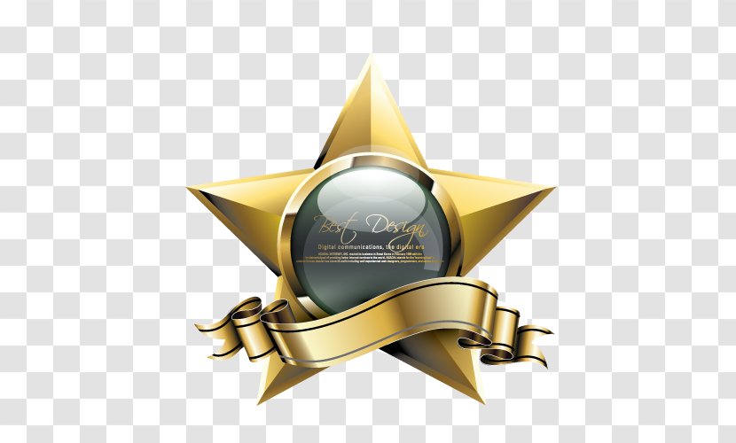 Brand Yellow Wallpaper - Award - Golden Star Transparent PNG