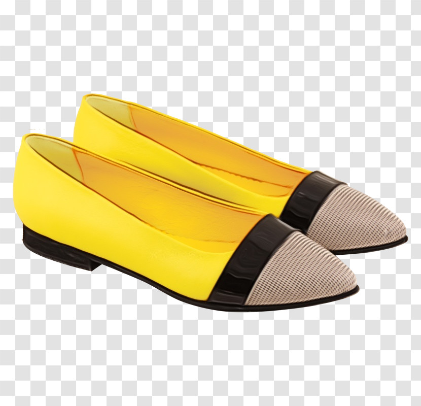 Loafer Ballet Flat Shoe Yellow Ballet Transparent PNG