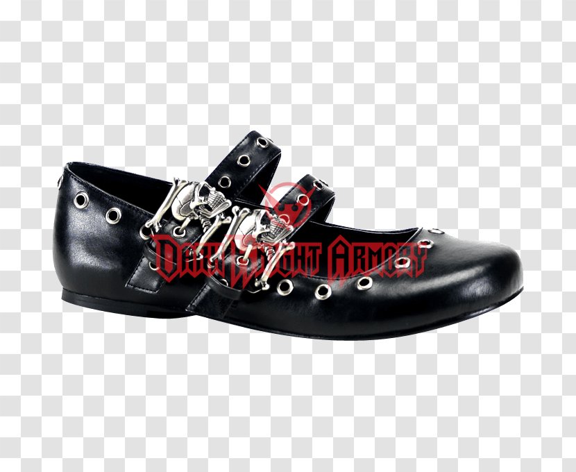Mary Jane DAISY-03 Black Flats Ballet Flat Shoe Buckle - Walking - Gothic Shoes For Women Transparent PNG