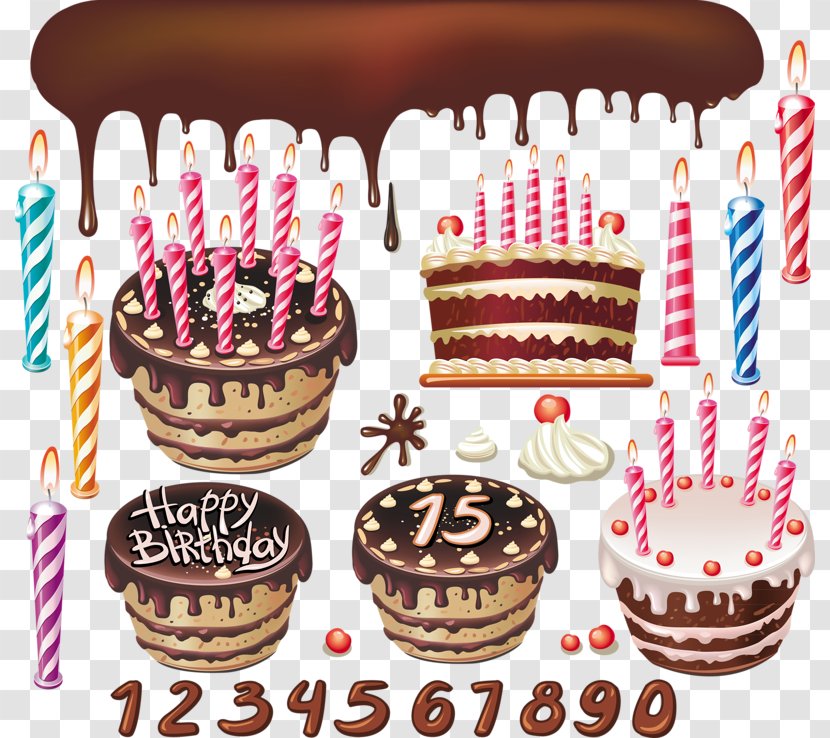 Birthday Cake Chocolate Cupcake Layer Transparent PNG