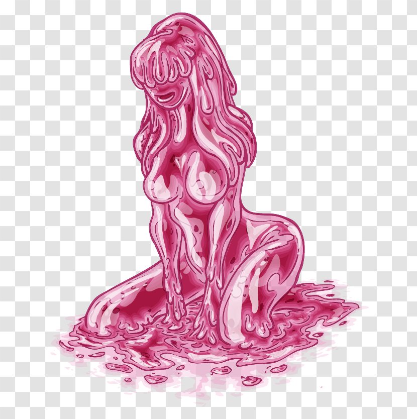 Art Spawnwrithe /m/02csf Drawing - Magenta - Ooze Transparent PNG