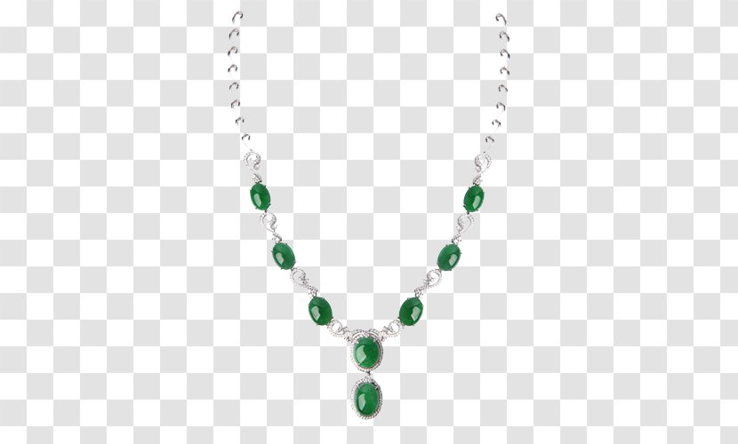 Necklace Jade Emerald Jewellery - Designer - Picture Transparent PNG