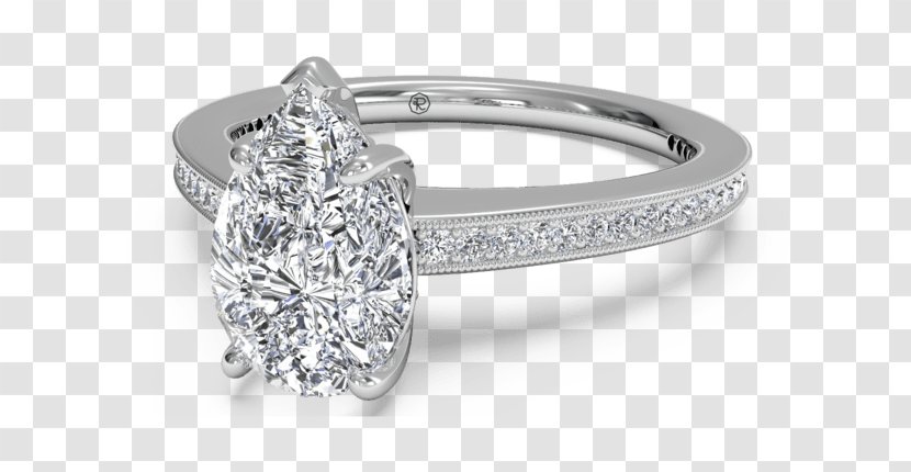 Engagement Ring Wedding Diamond - Rings - Platinum Transparent PNG