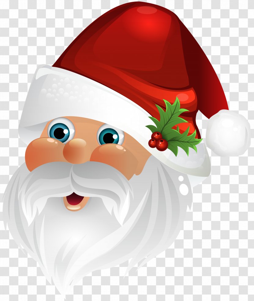 Santa Claus Christmas Clip Art - Fictional Character - Face Transparent Image Transparent PNG