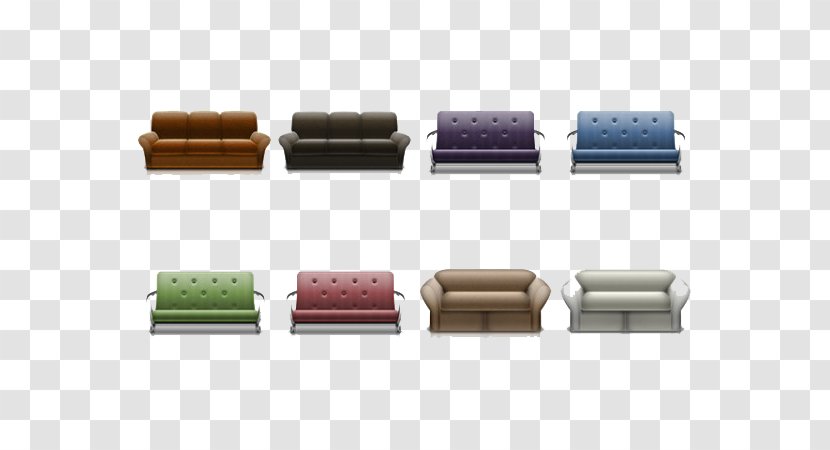 Couch ICO Icon - Furniture - Sofa Set Transparent PNG