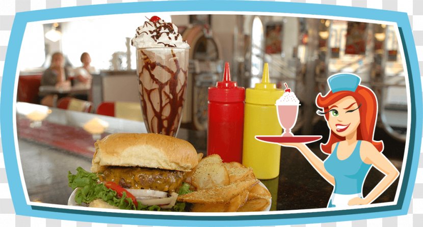 Fast Food Hamburger Diner Donna's Milkshake - Menu - Breakfast Transparent PNG