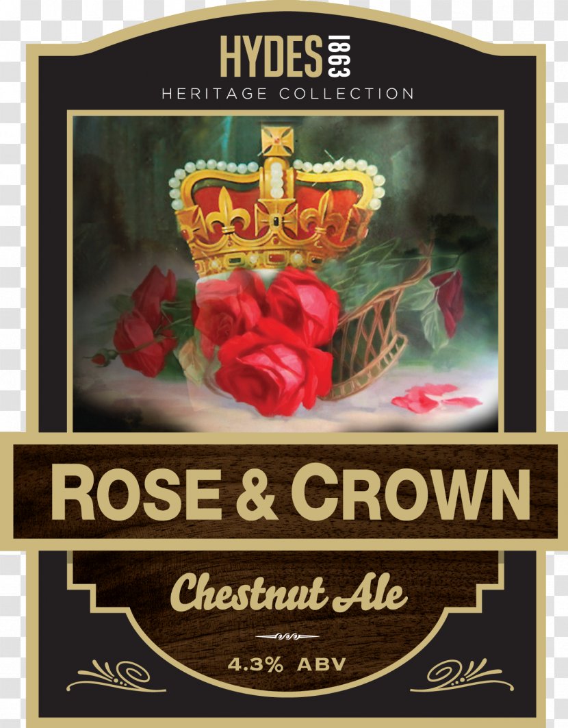 Liqueur Font - Label - Roses Crown Transparent PNG