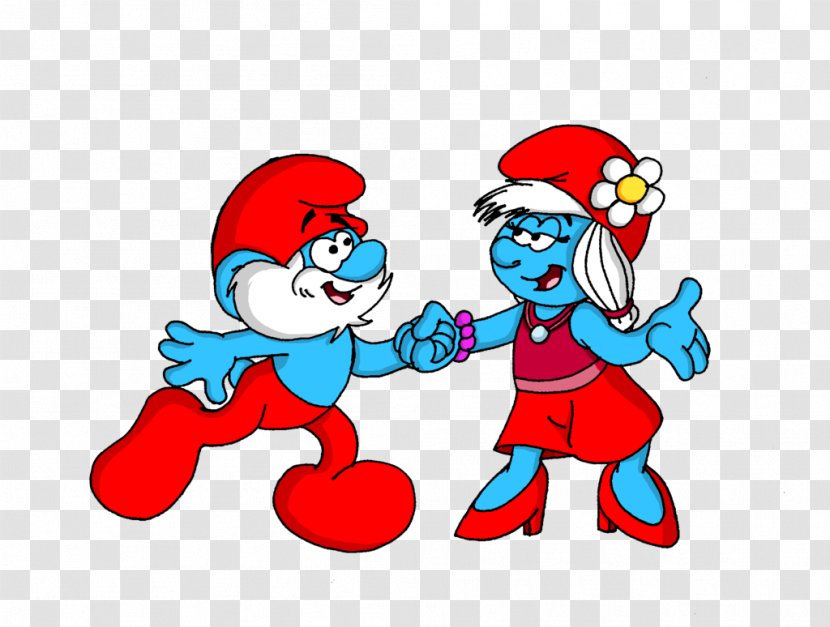 Papa Smurf SmurfWillow Smurfette Clumsy Hefty - Flower - Cartoon Transparent PNG