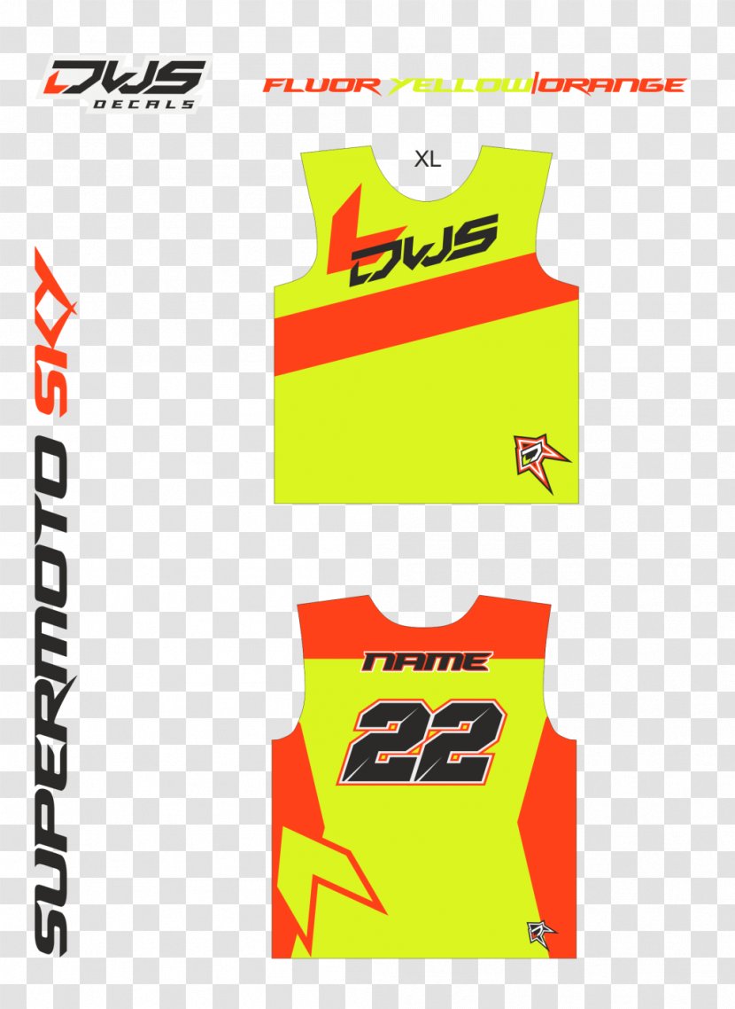 Supermoto Logo Enduro Motorcycle - Yellow Transparent PNG