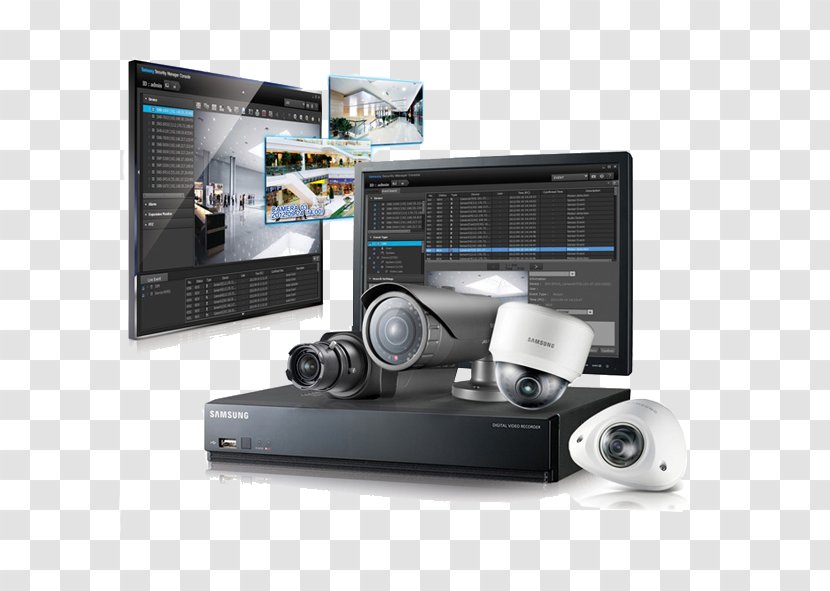 Closed-circuit Television Hanwha Aerospace Surveillance Samsung Wireless Security Camera - Management Transparent PNG
