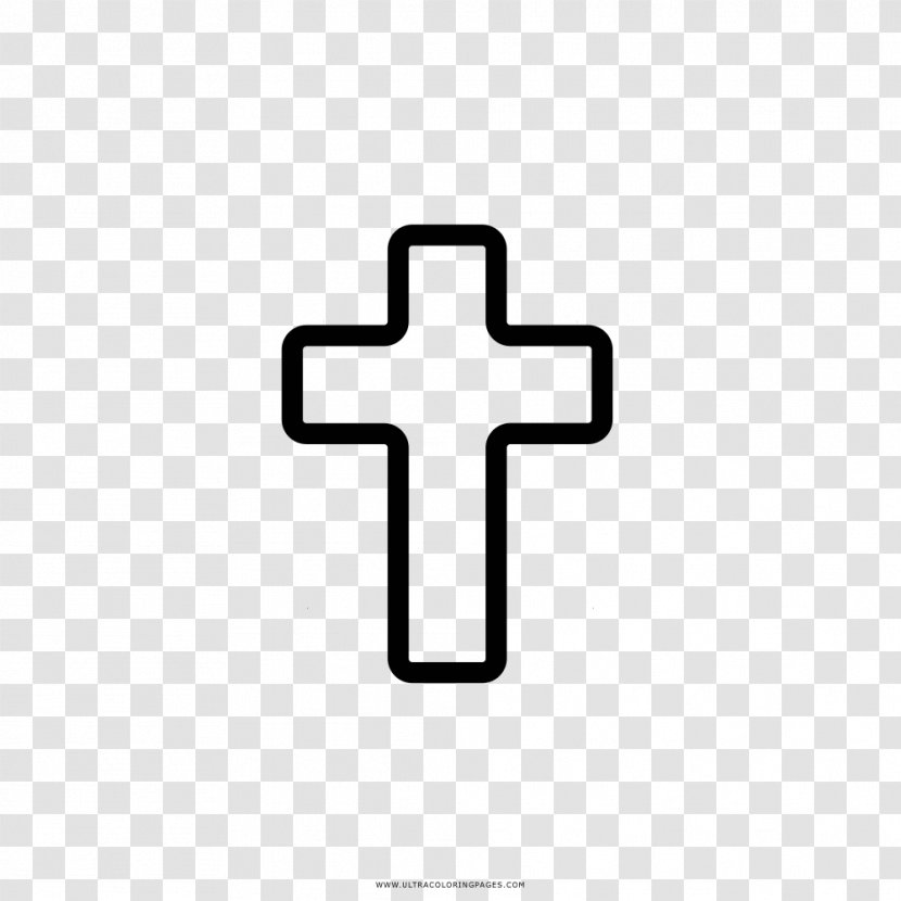 Cross Drawing Coloring Book Ausmalbild - Crucifix - Crucifixo Transparent PNG