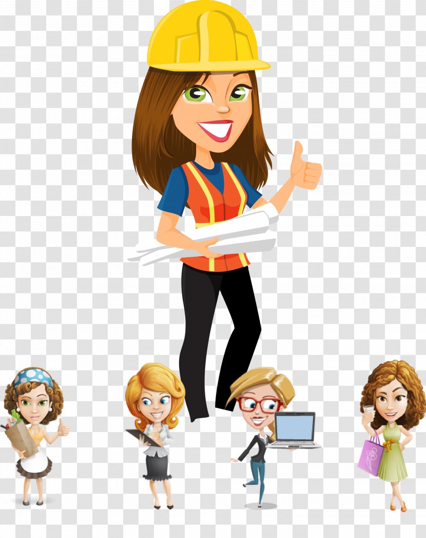 Engineering Computer File - Headgear - Female Construction Engineer Transparent PNG