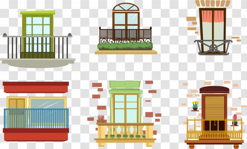 Balcony - Furniture - Vector Transparent PNG