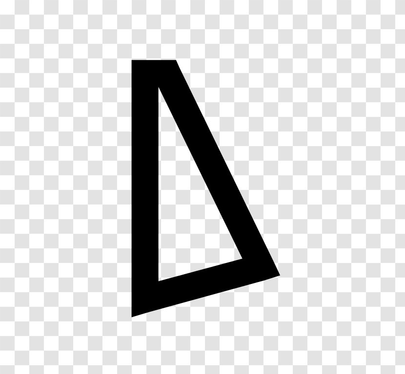 Logo Triangle Brand - Black And White Transparent PNG