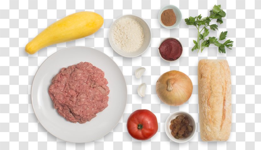 Vegetarian Cuisine Spiced Rice Mettwurst Meatball Vegetable - Ground Beef Transparent PNG