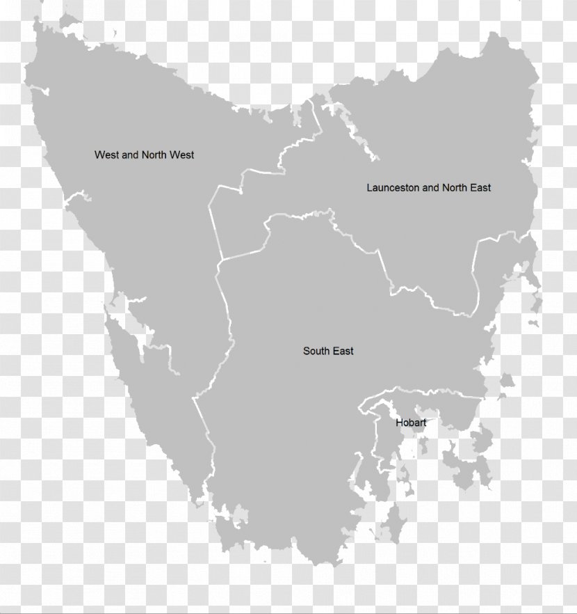 Tasmania Map Royalty-free Transparent PNG
