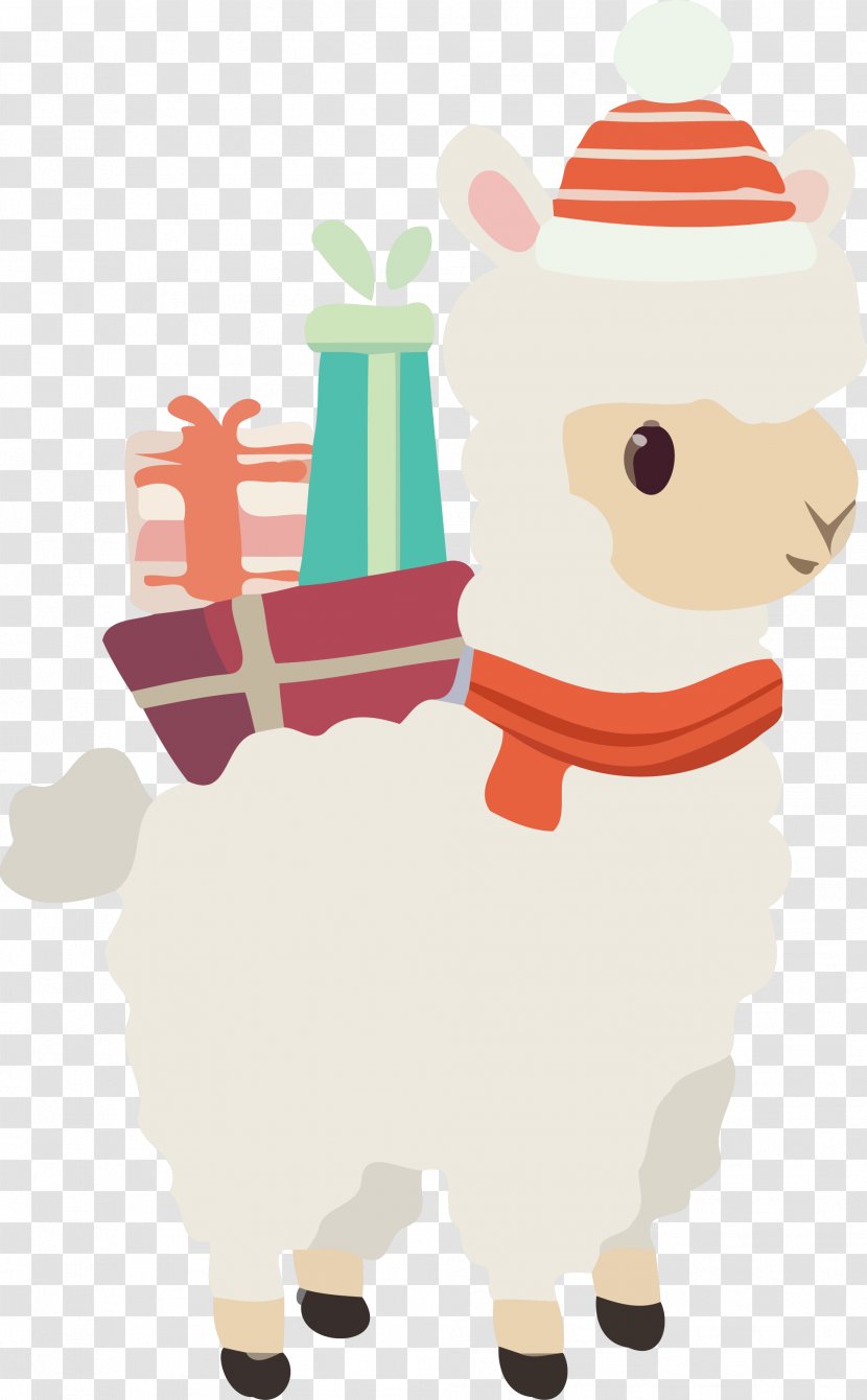 New Year Sheep Gift - Alpaca Livestock Transparent PNG