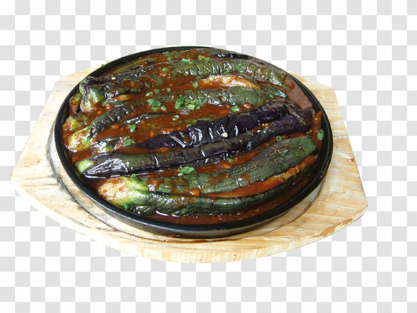 Seafood Teppanyaki Barbecue Braising - Dishware - Iron Eggplant Sauce Transparent PNG