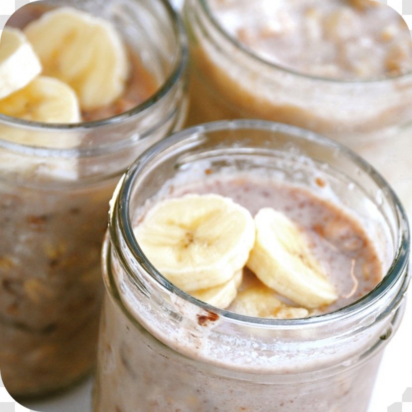 Breakfast Milk Smoothie Food Oatmeal - Oat - Mason Jar Transparent PNG