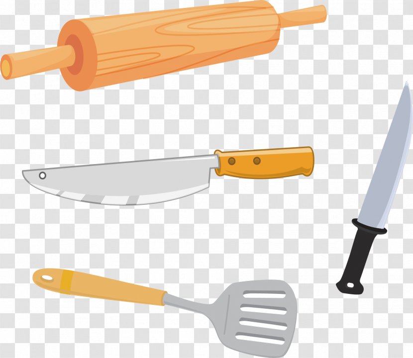 Rolling Pin Wood Fork - Kitchen Transparent PNG