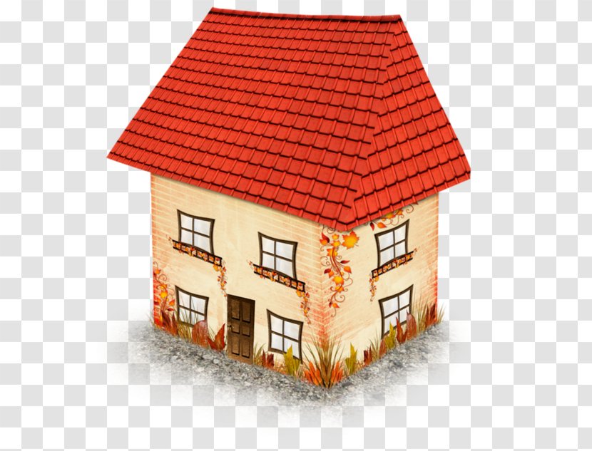 House - Animation - Red Roof Transparent PNG