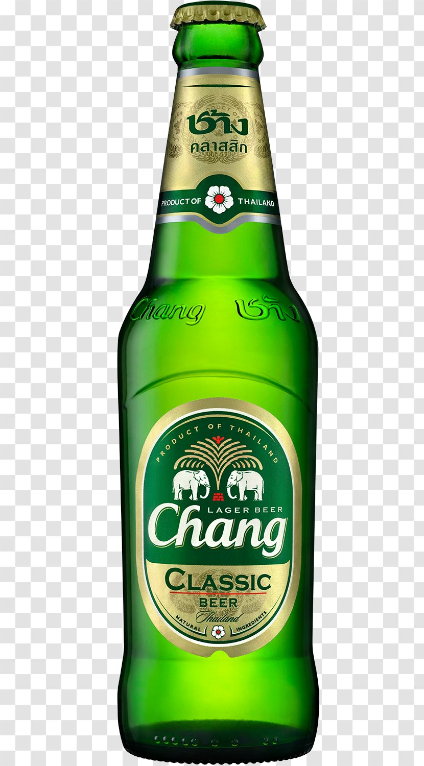 Chang Beer Lager Singha Cobra - Alcoholic Beverage Transparent PNG