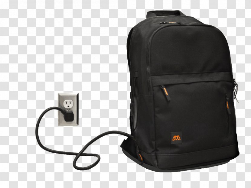 Battery Charger Backpack Laptop Travel Osprey Farpoint 40 - Black Transparent PNG
