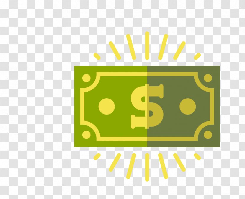 Download Icon - Green - Glowing Dollar Transparent PNG