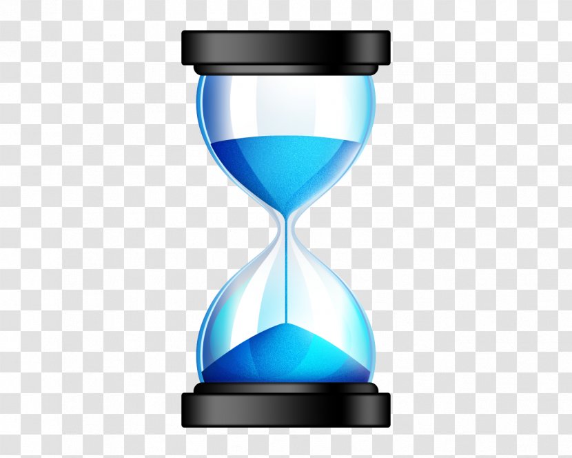 Hourglass Sands Of Time Icon - Sand - Blue Timer Transparent PNG