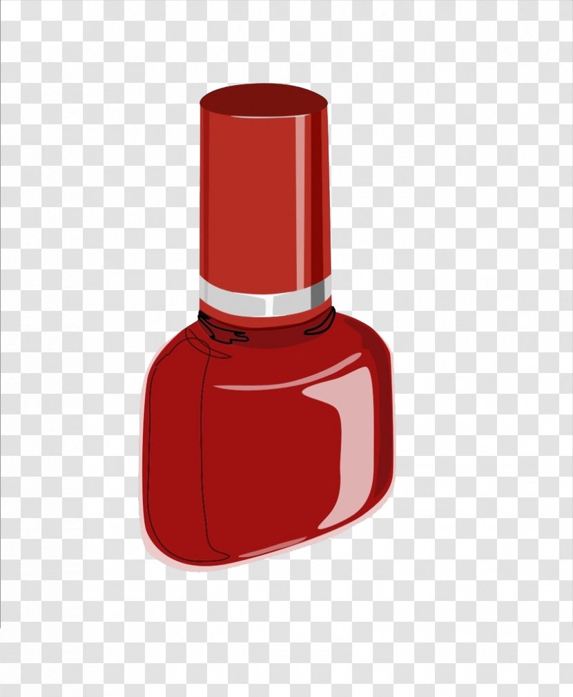 Nail Polish Cosmetics Lipstick - Flower - Red Transparent PNG